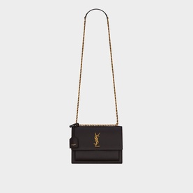 Sunset Smooth Leather Medium Chain Bag