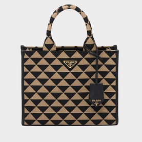 Symbole Small Jacquard Fabric Hand Bag