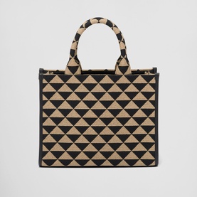 Symbole Small Jacquard Fabric Hand Bag