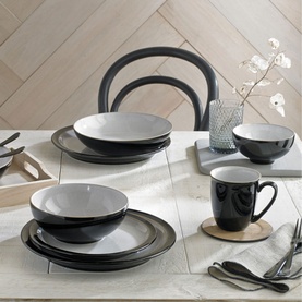 Elements Black 12-Piece Tableware Set