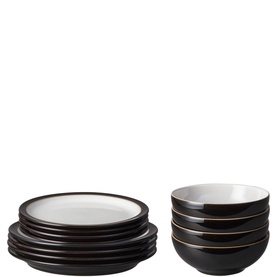 Elements Black 12-Piece Tableware Set