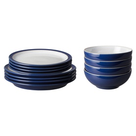 Elements Dark Blue 12-Piece Tableware Set
