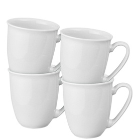 Elements Stone White Set of Four Mugs