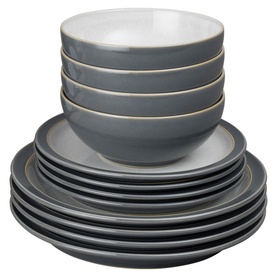 Elements Fossil Grey 12-Piece Tableware Set