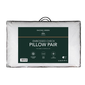 Embossed Check Pillow Pair