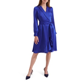 Sally Satin Wrap Mini Dress