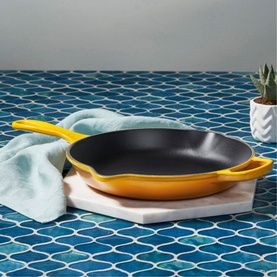Signature Cast Iron Frying Pan With Metal Handle 23cm