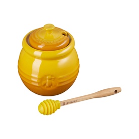 Stoneware Honey Pot and Dipper