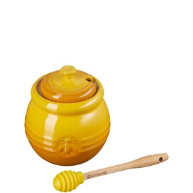 Stoneware Honey Pot and Dipper
