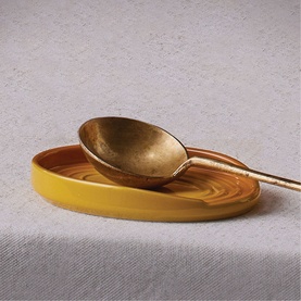 Stoneware Oval Spoon Rest