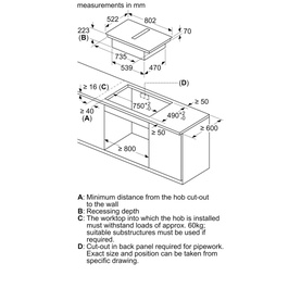N 50, Induction Hob with Integrated Ventilation