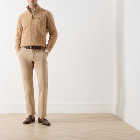 Cable Knit Half-Zip Sweater