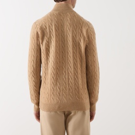 Cable Knit Half-Zip Sweater