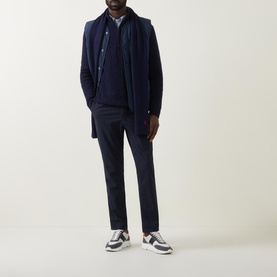 Cable Knit Half-Zip Sweater