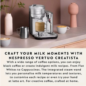 The Vertuo Creatista Black Stainless Steel
