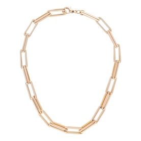 Gold-Tone Square Link Necklace