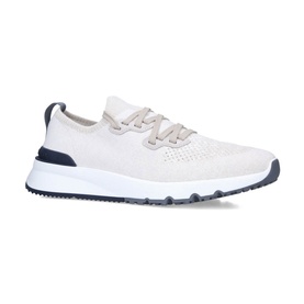 Knit Lace-Up Trainers
