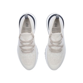 Knit Lace-Up Trainers