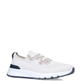 Knit Lace-Up Trainers