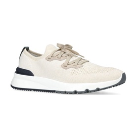 Knit Lace-Up Trainers