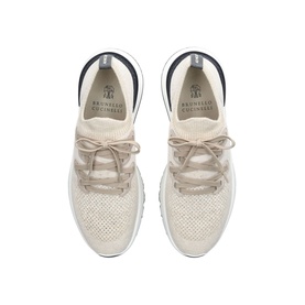 Knit Lace-Up Trainers