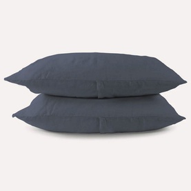 Breeze Linen Pillowcase Pair  Midnight