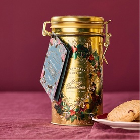 Spiced Orange & Cranberry Shortbread Biscuit Tin 200g