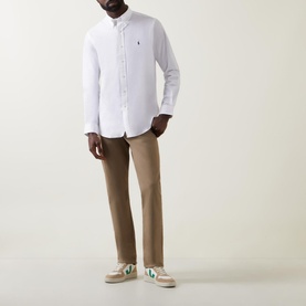 Solid Poplin Casual Shirt