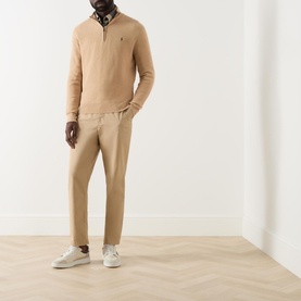 Logo Half-Zip Sweater