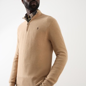 Logo Half-Zip Sweater