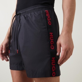 Fab Logo-Tape Swim Shorts