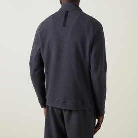 Textured Knit Half-Zip Sweater