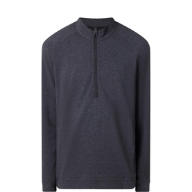 Textured Knit Half-Zip Sweater