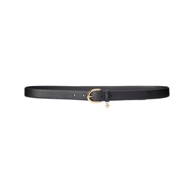 Charm Crosshatch Leather Belt