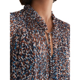 Penele Printed Chiffon Midi Dress
