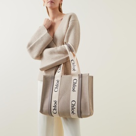 Woody Medium Canvas Tote Bag