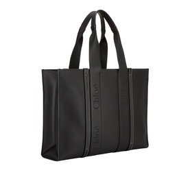 Woody Large Leather Tote Bag