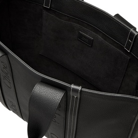 Woody Large Leather Tote Bag