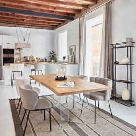 Lotty Dining Table 220x100cm Oak Veneer