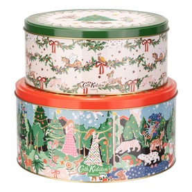 Christmas Cake Tin Set