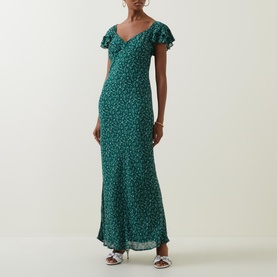 Lisola Ruffle Sleeve Floral Dress