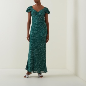 Lisola Ruffle Sleeve Floral Dress