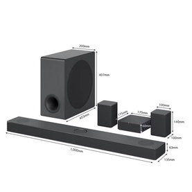 S80QR 620W Soundbar with Sub and Surrounds
