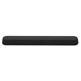 LG USE6S 3.0Ch Eclair 100W Soundbar in black, slim compact design with fabric grille front