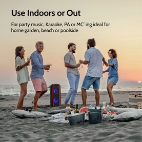 Portable Party Speaker with Mic