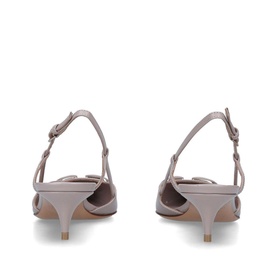 V Logo Signature Slingback Kitten Heels