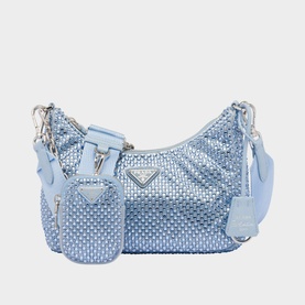 Re-Edition 2005 Embellished Satin Shoulder Bag