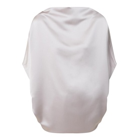 Stella Boat Neck Satin Blouse