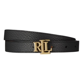 Logo Reversible Narrow Leather Belt