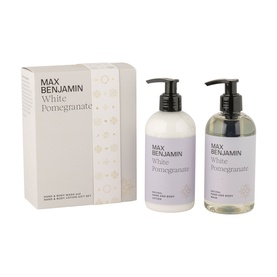 White Pomegranate Hand & Body Wash/Lotion Set 300ml